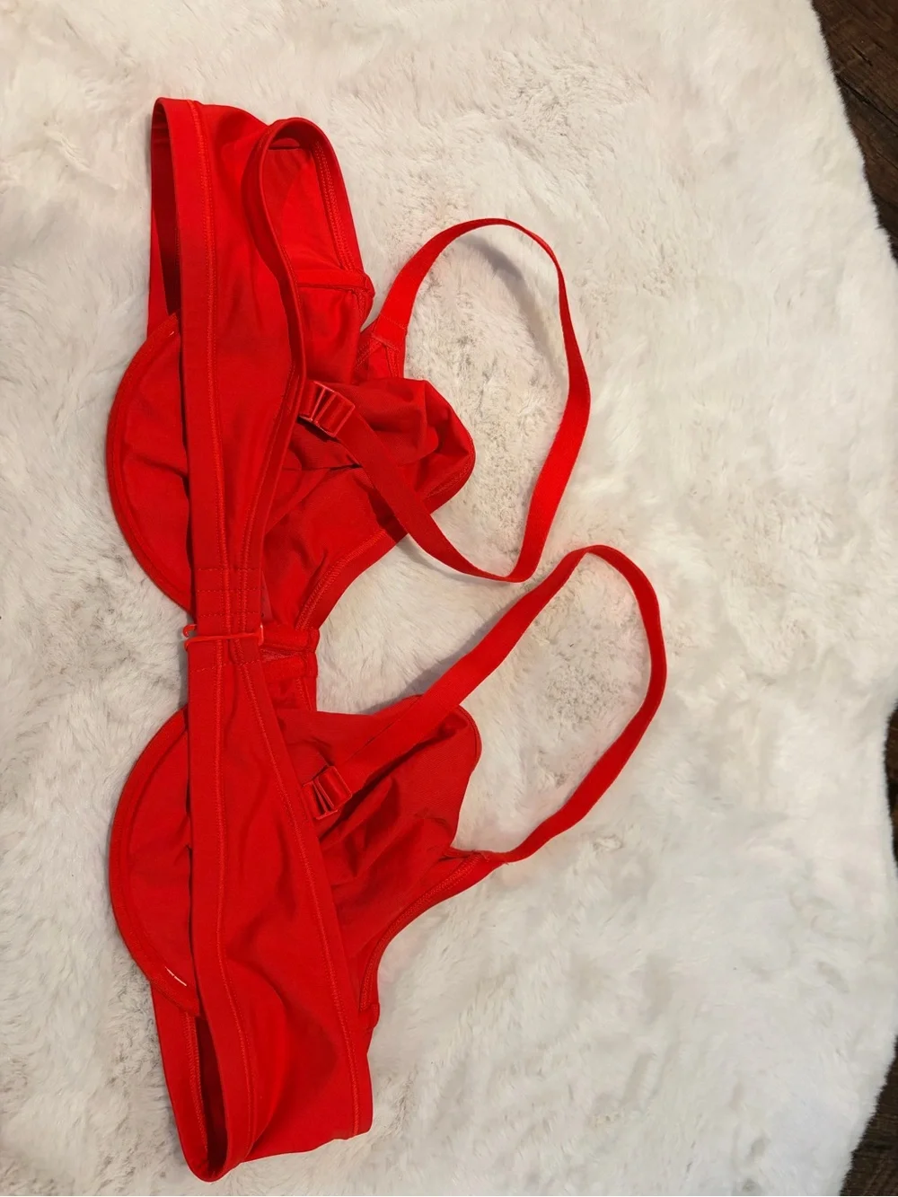 SKIMS Red Underwire Bikini Top